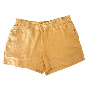 Women's Straw Yellow Shorts